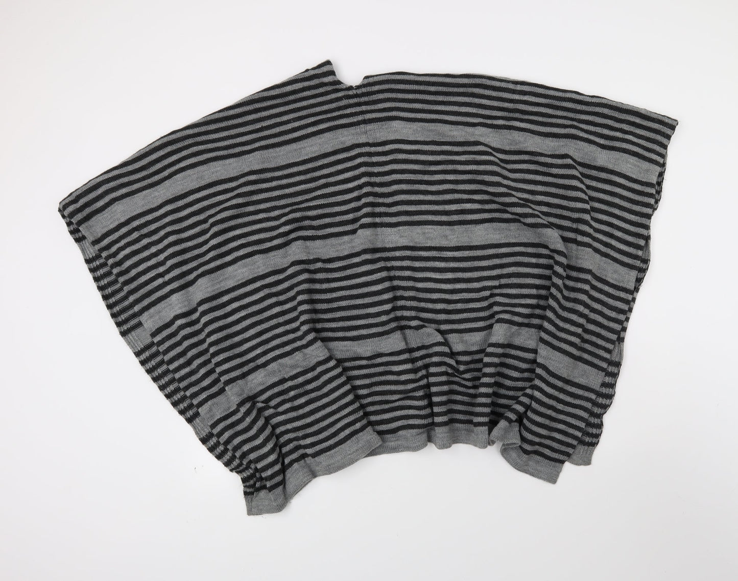 Principles Womens Grey Striped  Kimono Coatigan One Size