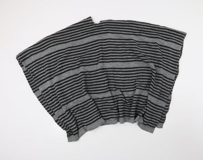 Principles Womens Grey Striped  Kimono Coatigan One Size