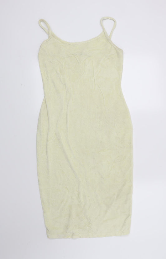 Boohoo Womens Yellow   Mini  Size 10