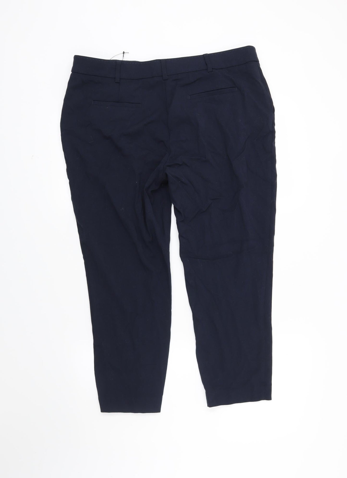 Womens UK Size 16 M&S Regular Fit  Blue Trousers