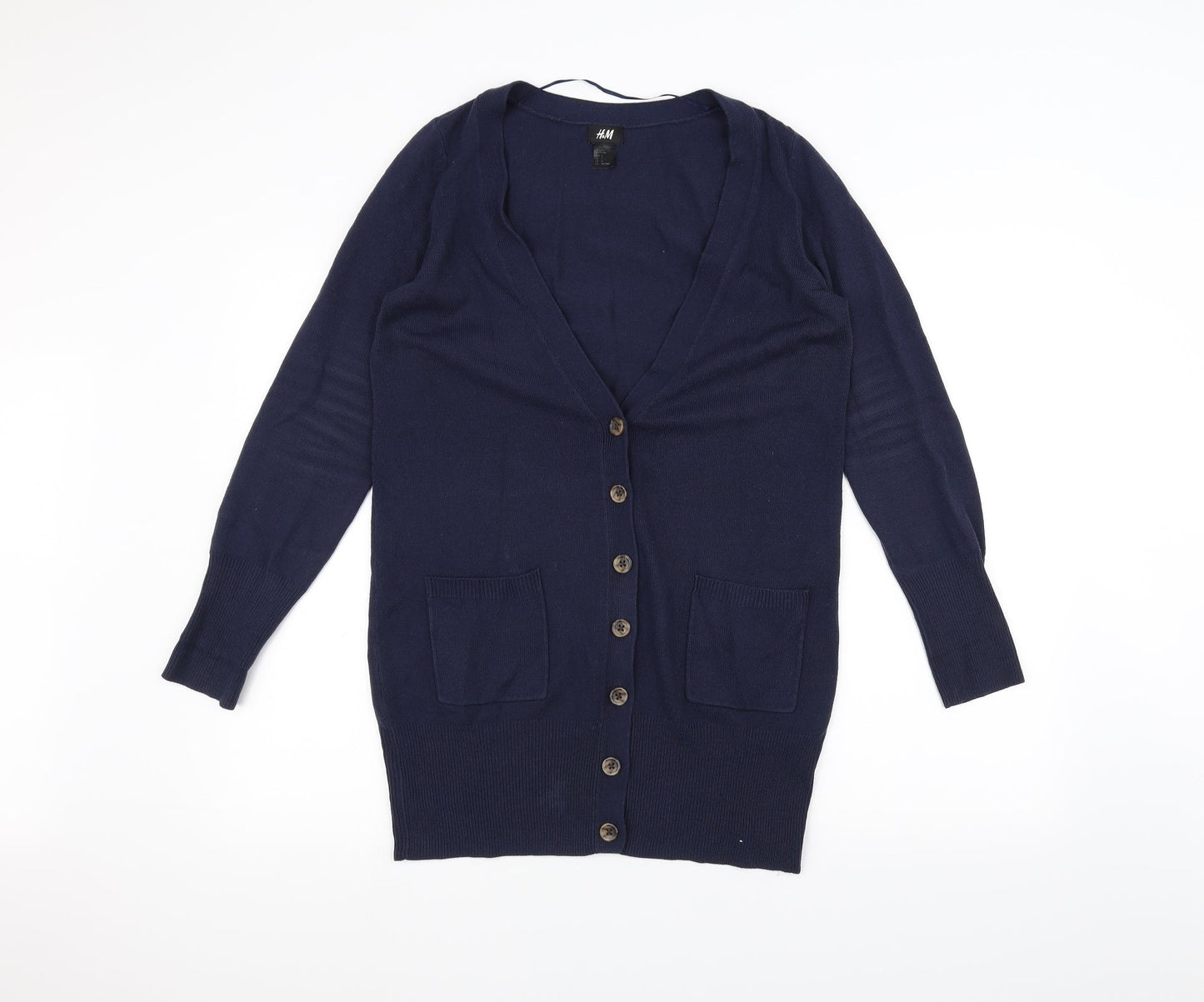 H&M Womens Blue   Cardigan Jumper Size S