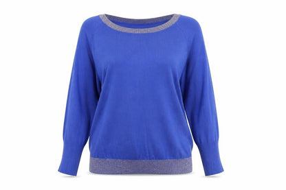 Womens UK Size S Yessica Blue Basic T-Shirt