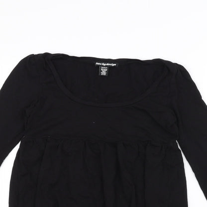 Love By Design Womens Black   Basic T-Shirt Size M