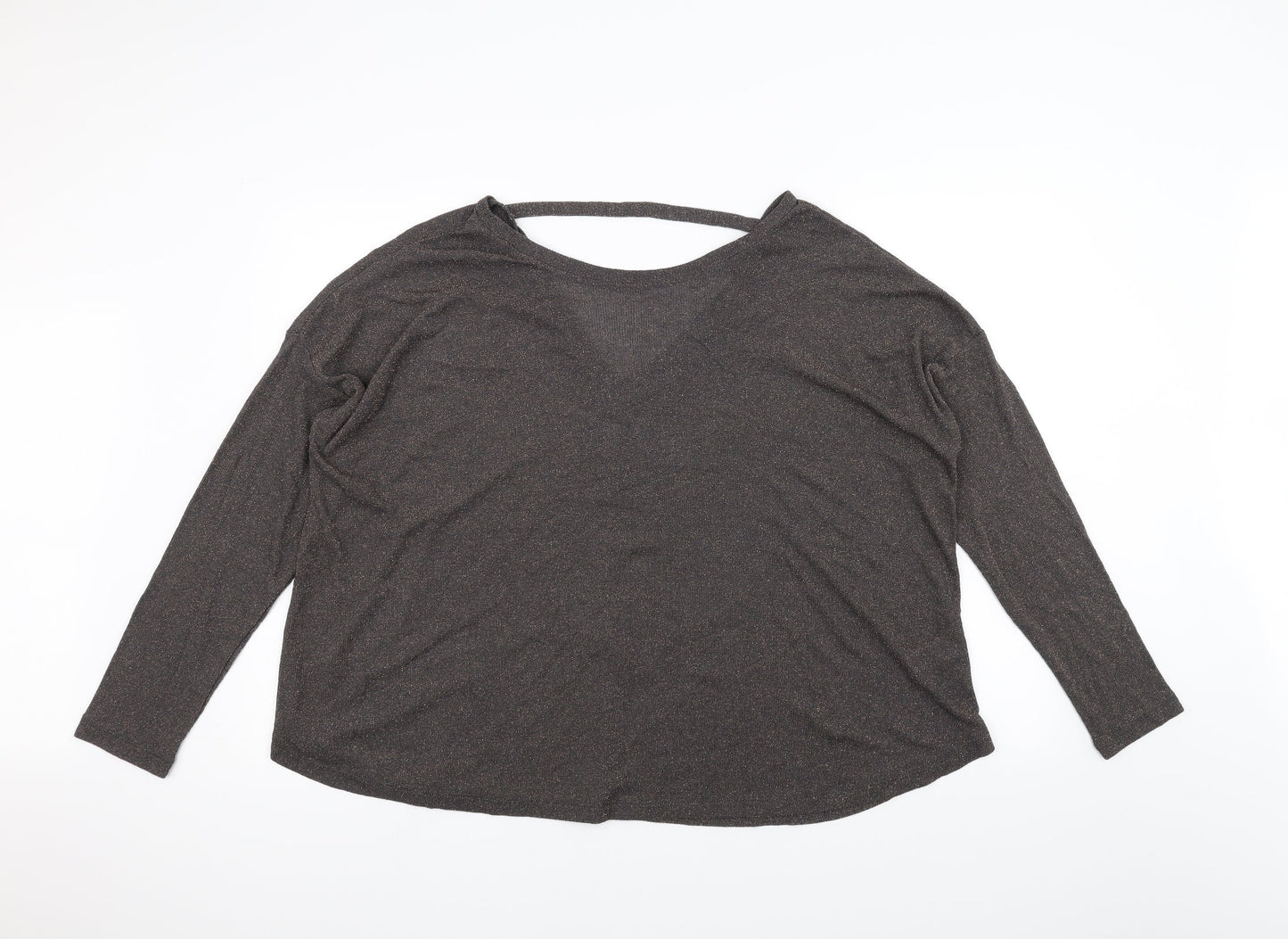 Womens UK Size 14 NEXT Black Basic T-Shirt