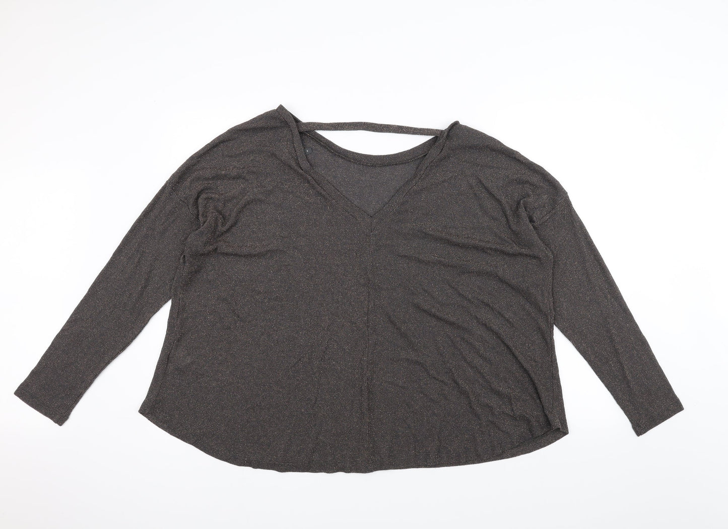 Womens UK Size 14 NEXT Black Basic T-Shirt