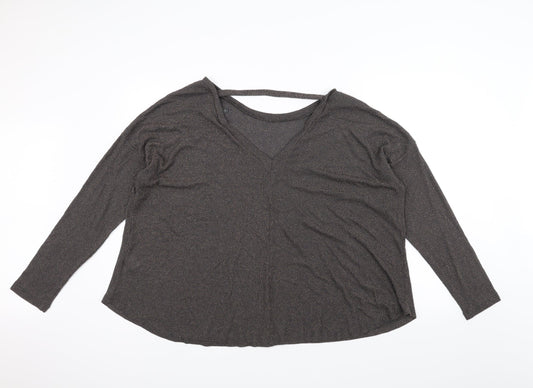 Womens UK Size 14 NEXT Black Basic T-Shirt