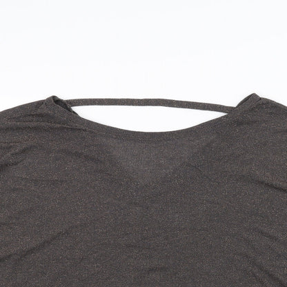 Womens UK Size 14 NEXT Black Basic T-Shirt