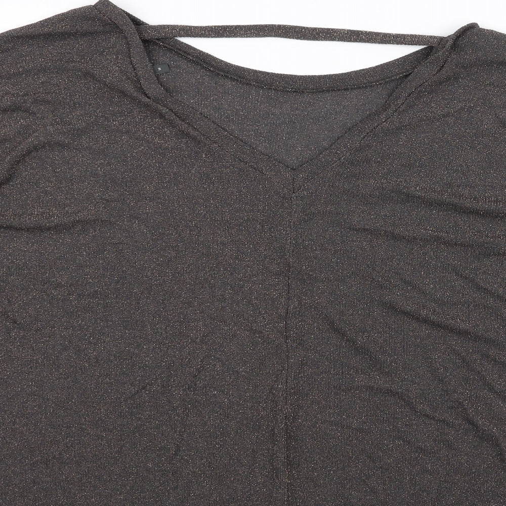 Womens UK Size 14 NEXT Black Basic T-Shirt