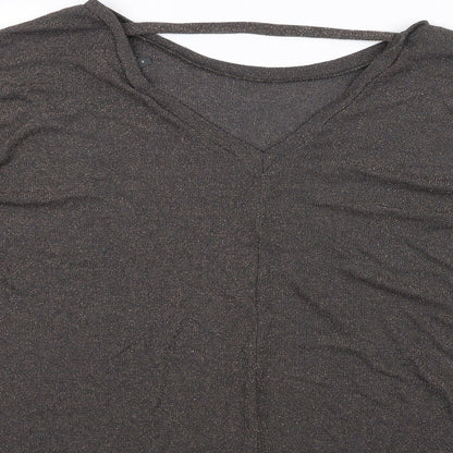 Womens UK Size 14 NEXT Black Basic T-Shirt
