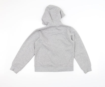 Preworn Boys Grey   Full Zip Hoodie Size 11-12 Years