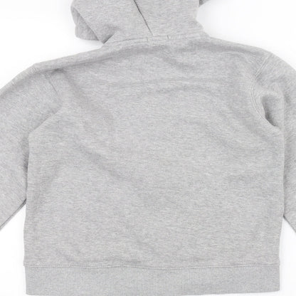 Preworn Boys Grey   Full Zip Hoodie Size 11-12 Years