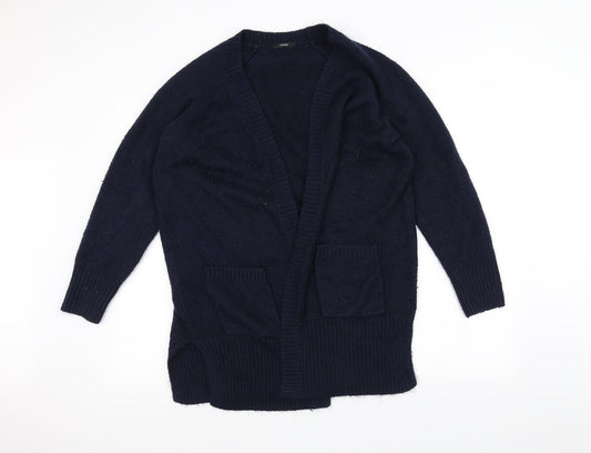 George Womens Blue  Knit Jacket Coatigan Size M