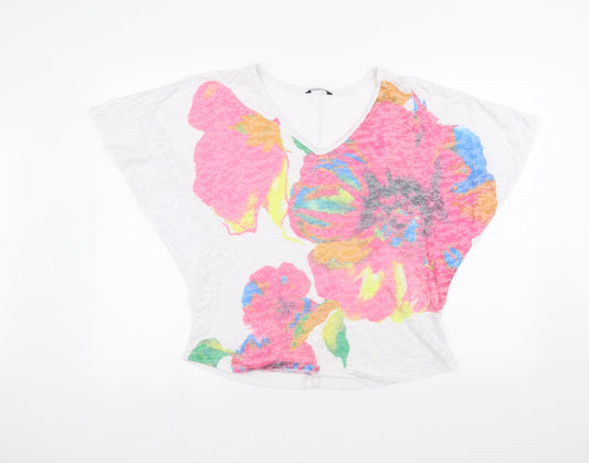 George Womens White   Basic T-Shirt Size 8