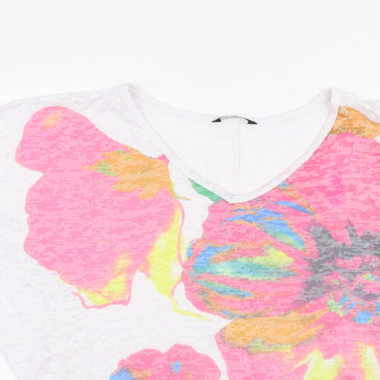 George Womens White   Basic T-Shirt Size 8