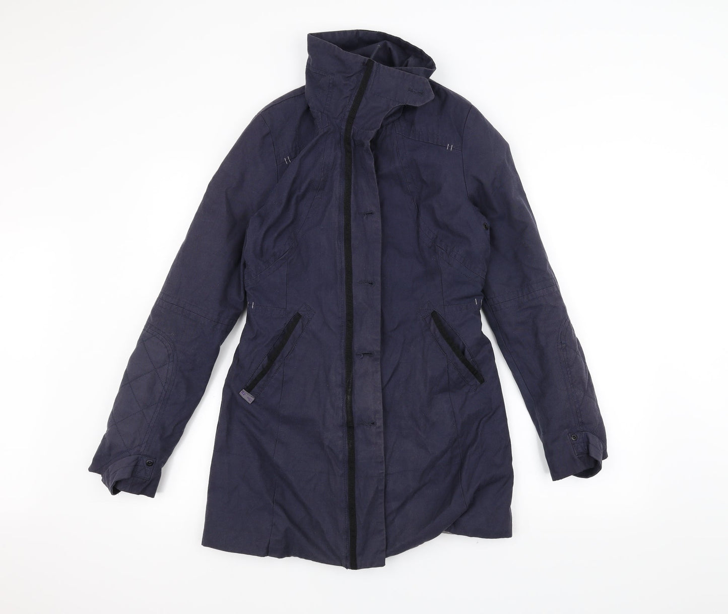 Womens UK Size 8 NEXT Blue Pea Coat
