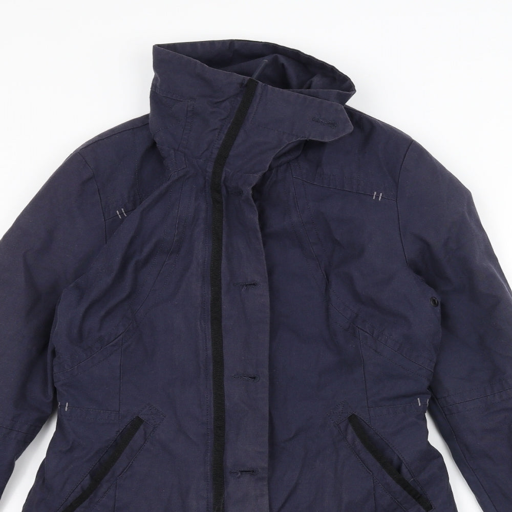 Womens UK Size 8 NEXT Blue Pea Coat