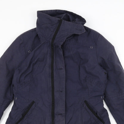 Womens UK Size 8 NEXT Blue Pea Coat