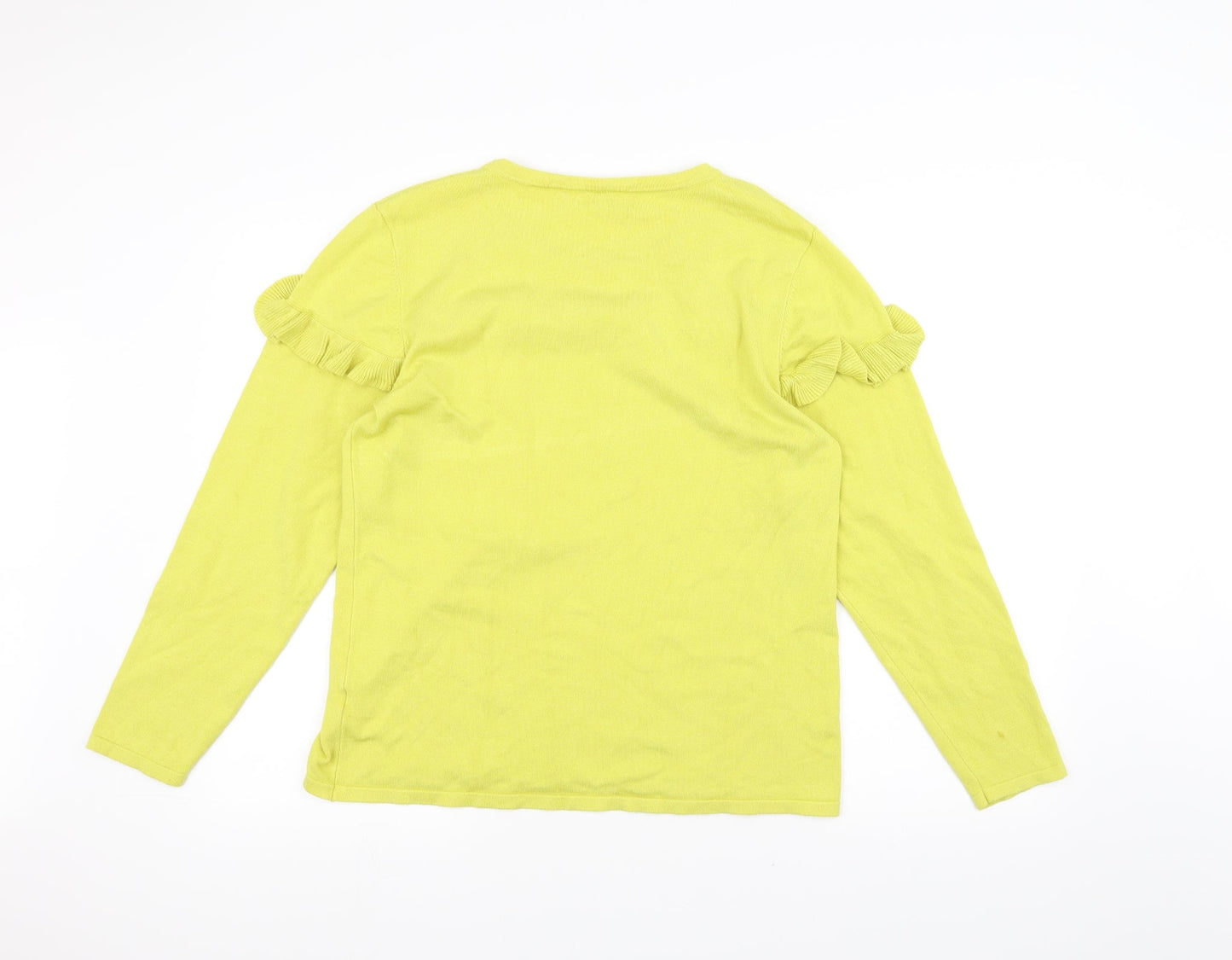 Womens UK Size L Stock shop Yellow Basic T-Shirt