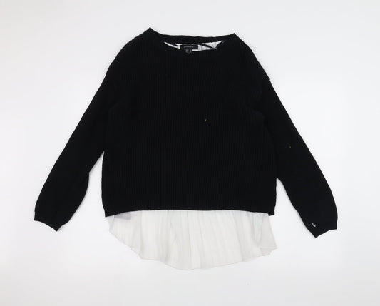 Atmosphere Womens Black  Knit Pullover Jumper Size 12