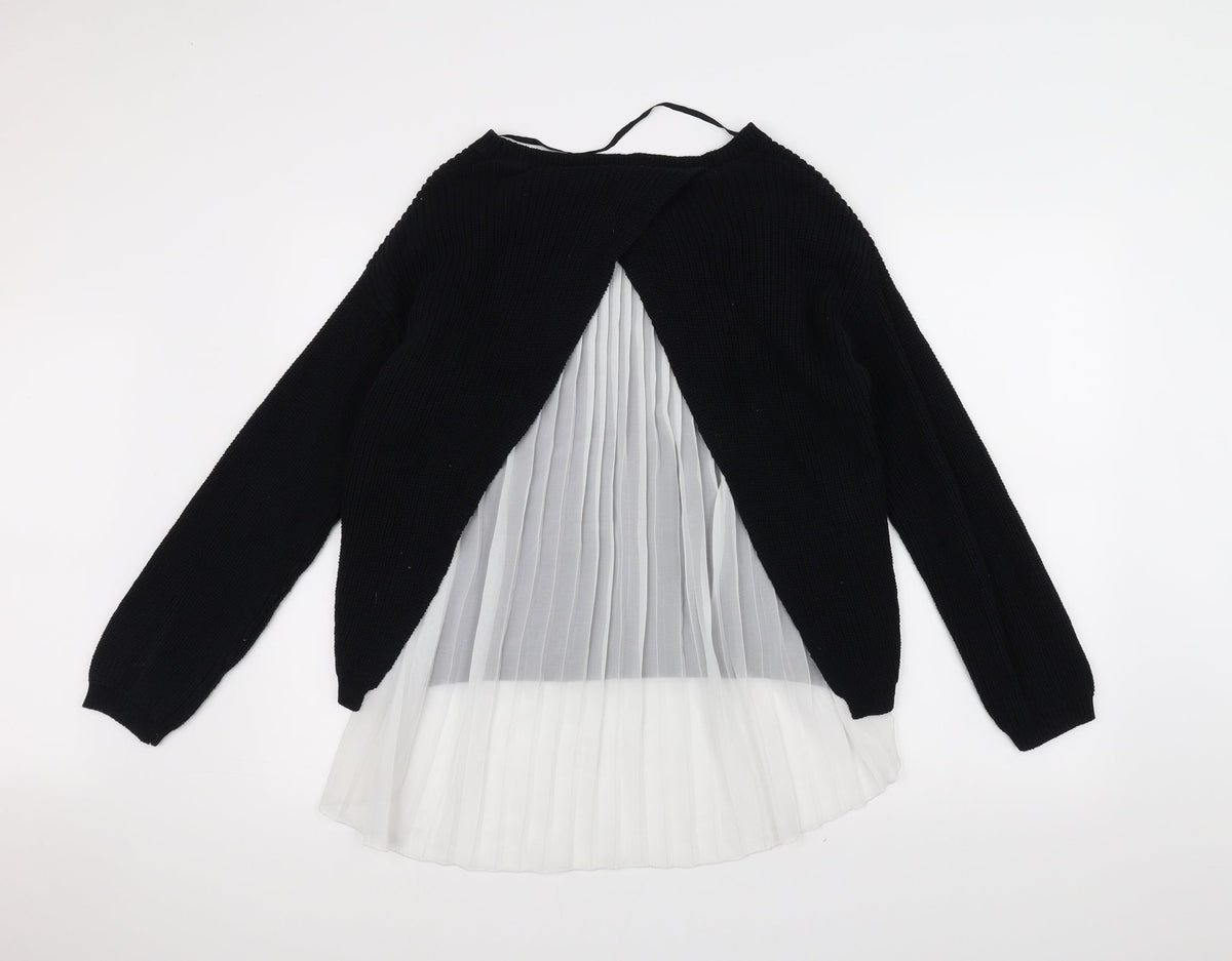 Atmosphere Womens Black  Knit Pullover Jumper Size 12