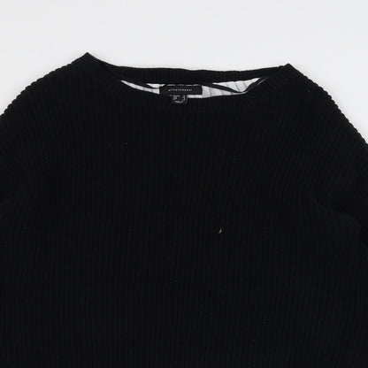 Atmosphere Womens Black  Knit Pullover Jumper Size 12