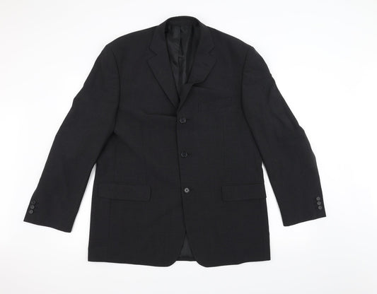 Mens UK Size 36 Marks and Spencer Regular Black Suit Jacket