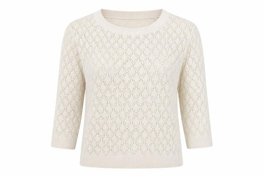 Pure & Natural Womens White   Pullover Jumper Size S