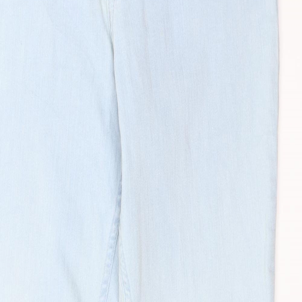 Womens UK Size 14 Preworn Regular Fit Straight Blue Jeans