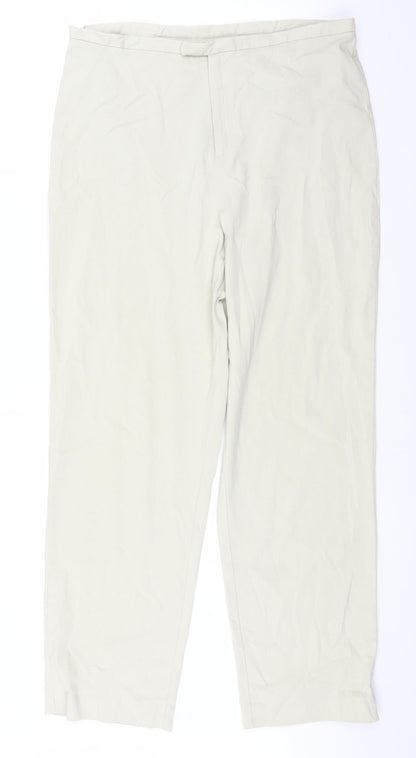 Delta Burke Womens Ivory   Trousers  Size 34 in L28 in