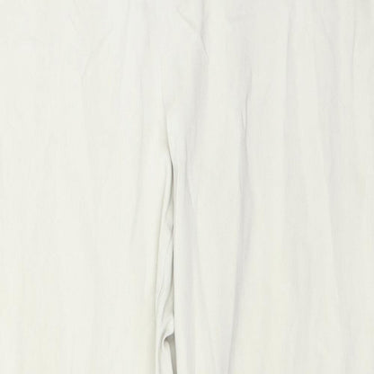 Delta Burke Womens Ivory   Trousers  Size 34 in L28 in