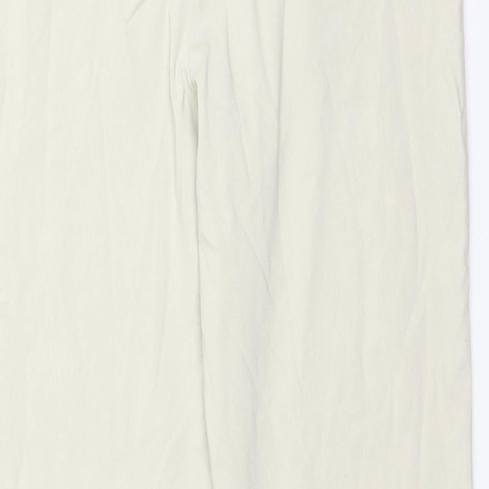 Delta Burke Womens Ivory   Trousers  Size 34 in L28 in