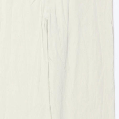 Delta Burke Womens Ivory   Trousers  Size 34 in L28 in