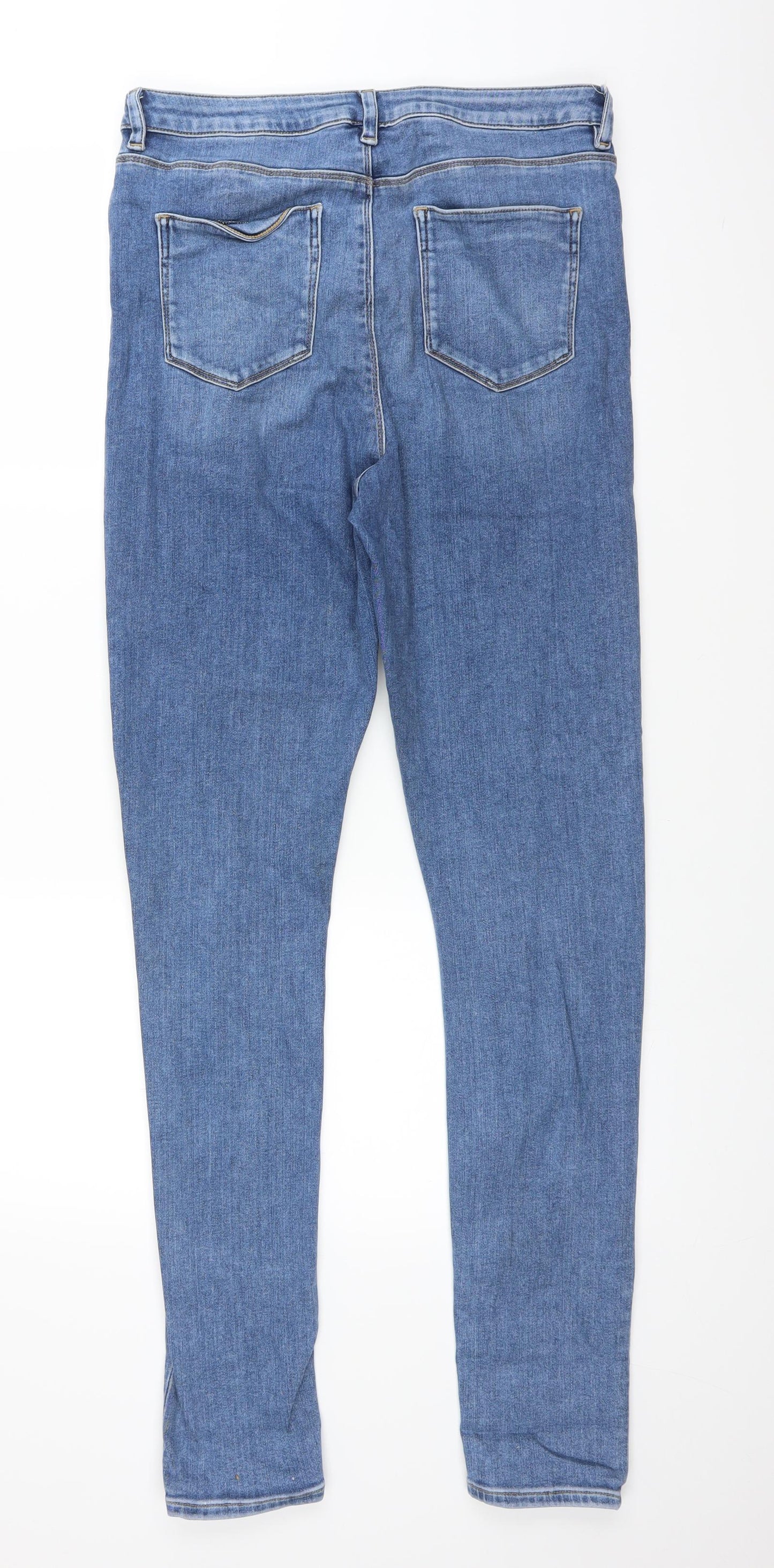 ASOS Womens Blue  Denim Straight Jeans Size 32 in L32 in