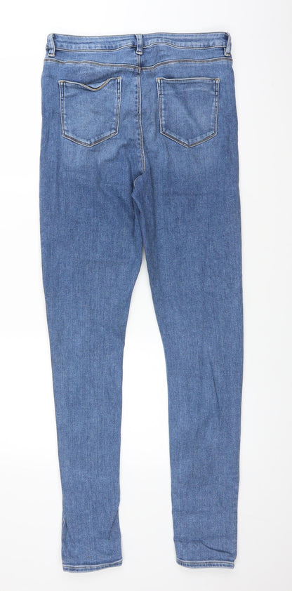 ASOS Womens Blue  Denim Straight Jeans Size 32 in L32 in