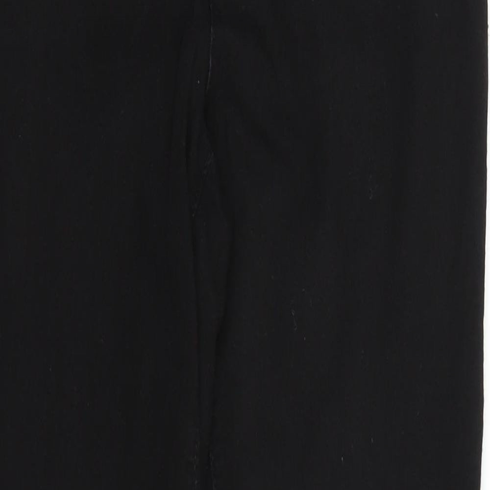 Denim & Co. Womens Black  Denim Straight Jeans Size 12 L25 in