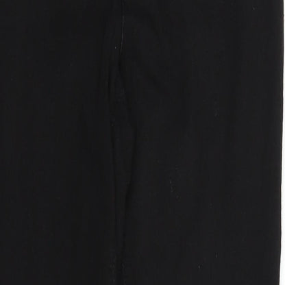 Denim & Co. Womens Black  Denim Straight Jeans Size 12 L25 in