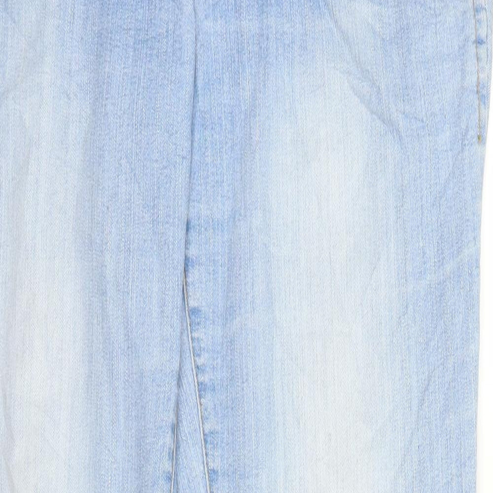 Womens UK Size 35 in Pieces Regular Fit Straight Blue Jeans