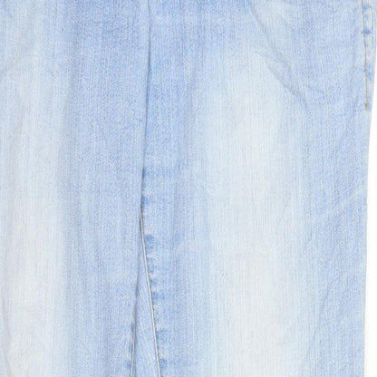 Womens UK Size 35 in Pieces Regular Fit Straight Blue Jeans
