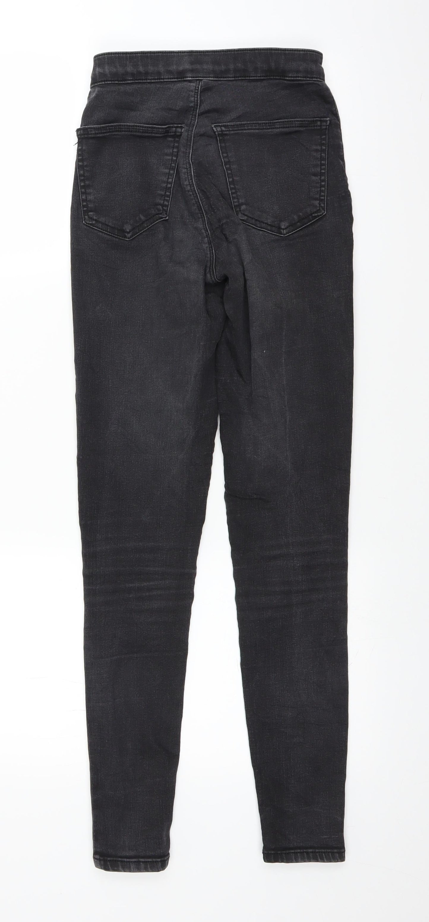 Topshop Womens Black  Denim Skinny Jeans Size 23 in L27 in