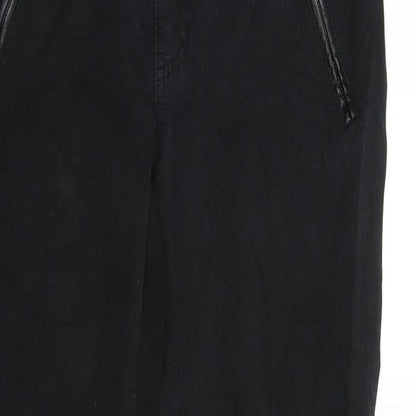 Marie Philippe Womens Black  Denim Straight Jeans Size 31 in L25 in