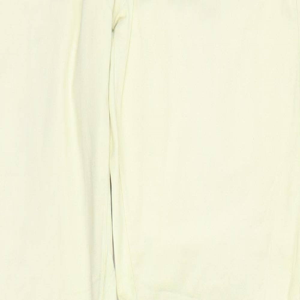 ESMARA Womens Yellow  Denim Straight Jeans Size 10 L29 in