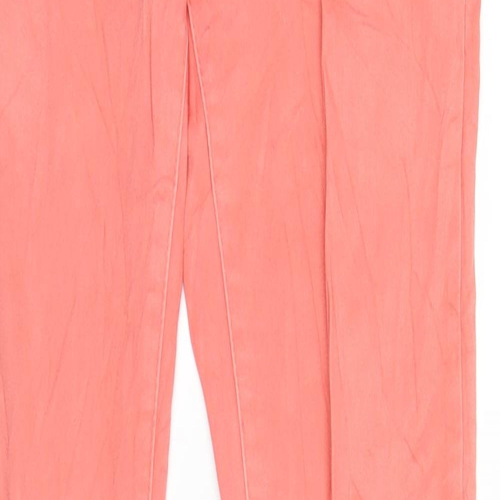 Womens UK Size 29 in Reals Jeans Regular Fit Straight Pink Jeans