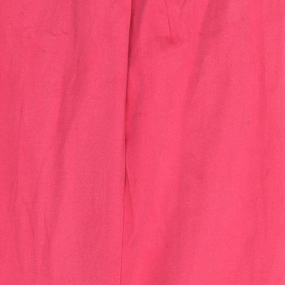 Womens UK Size 29 in Jeans Regular Fit Straight Pink Jeans
