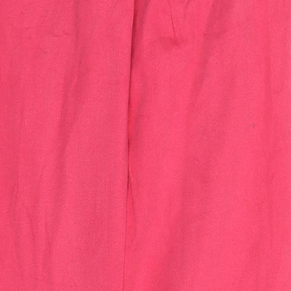 Womens UK Size 29 in Jeans Regular Fit Straight Pink Jeans