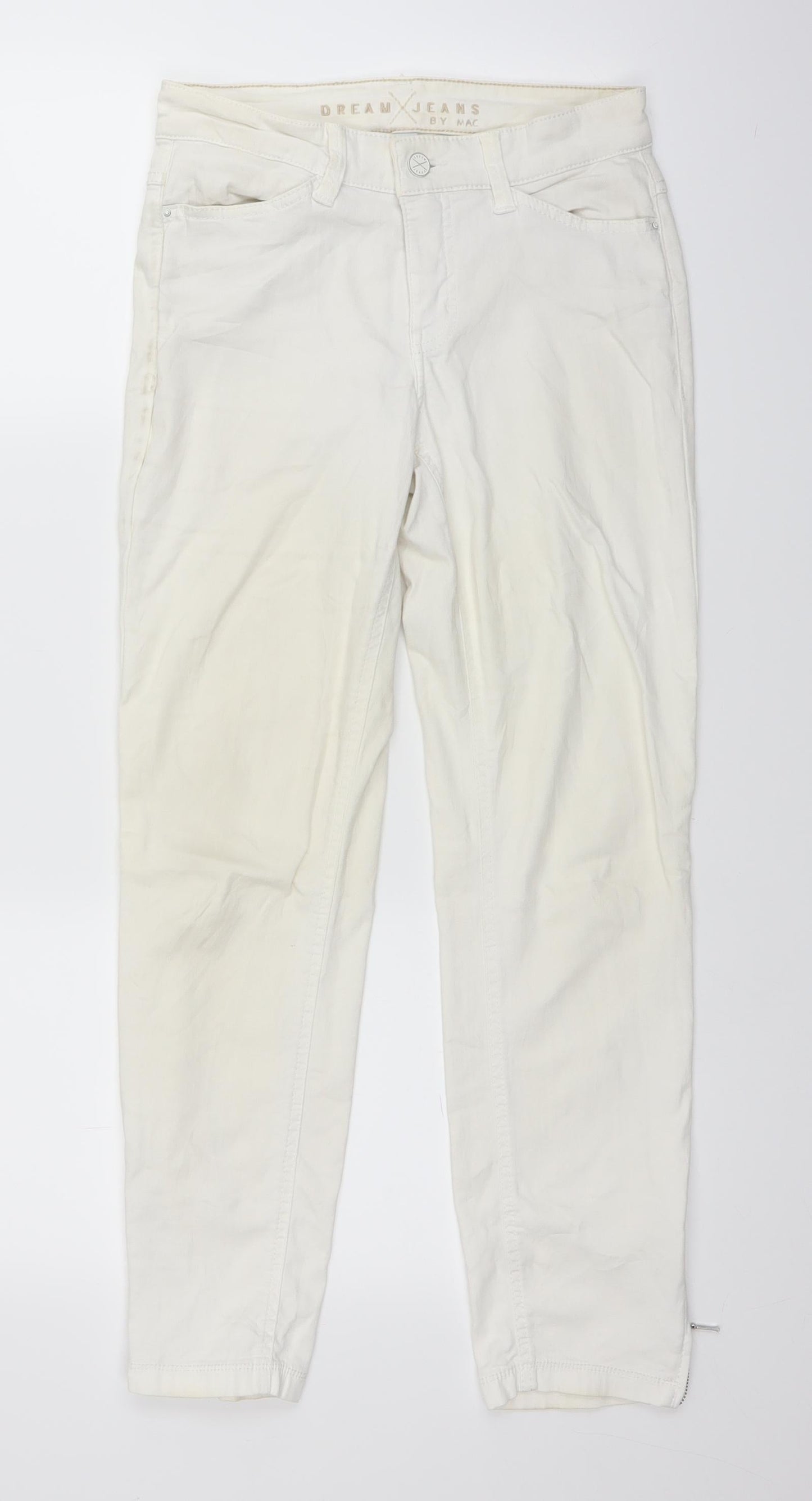 Mac Womens White  Denim Straight Jeans Size 27 in L25.5 in