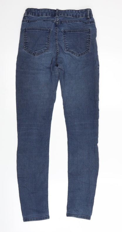 Womens UK Size 26 in H&M Regular Fit Straight Blue Jeans