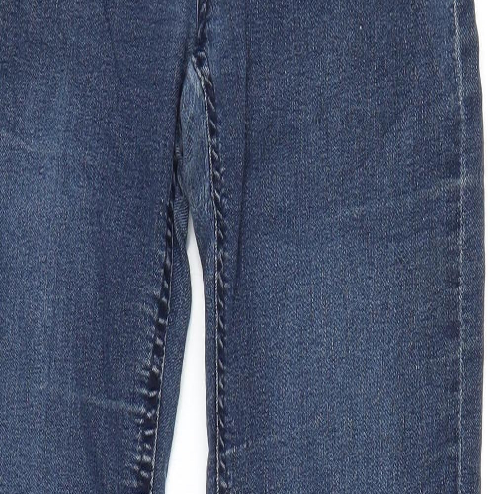 Womens UK Size 26 in H&M Regular Fit Straight Blue Jeans