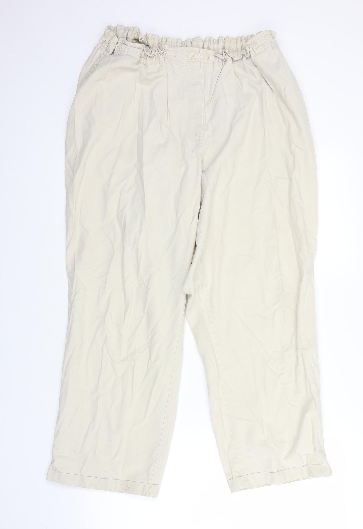 Womens UK Size 22 JDV Regular Fit  Beige Trousers
