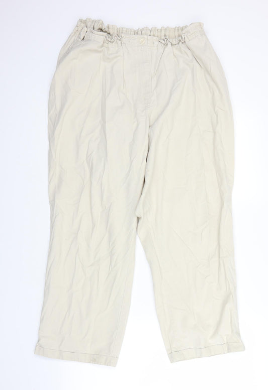 Womens UK Size 22 JDV Regular Fit  Beige Trousers