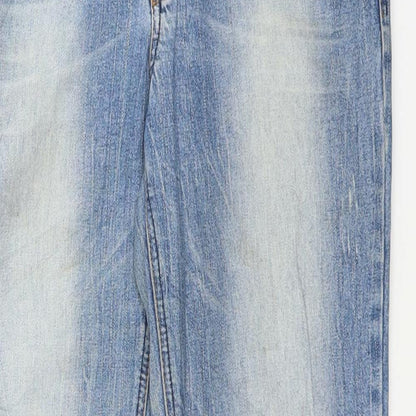 Rainbow Womens Blue  Denim Straight Jeans Size 14 L30 in